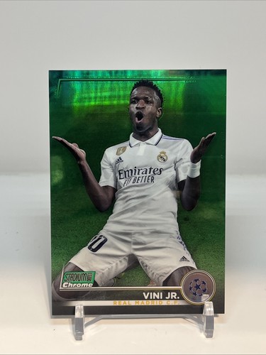 Vinicius Junior 2022 Topps Stadium Club Chrome Green Refractor /99