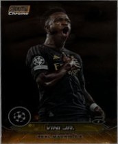 Vinicius Junior 2023 Topps Stadium Club Chrome Orange Wave /25