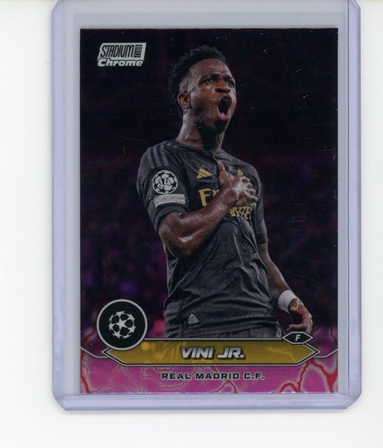 Vinicius Junior 2023 Panini Stadium Club Cromo Rosa Rosso