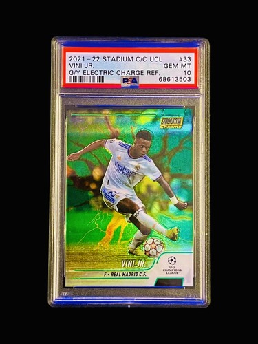 Vinicius Junior 2020 Panini Stadium Club Green Yellow Refractor /125