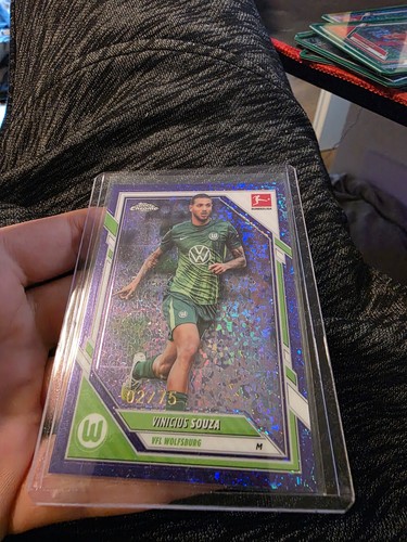 Vinicius Souza 2025 Topps Chrome Bundesliga Purple Sparkle /75