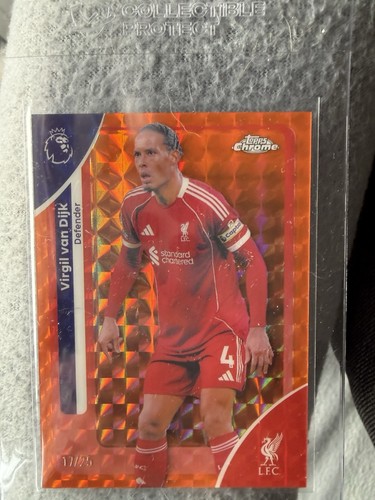 Virgil van Dijk 2025 Topps Chrome /25