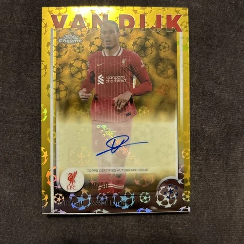 Virgil van Dijk 2024 Topps Chrome /50