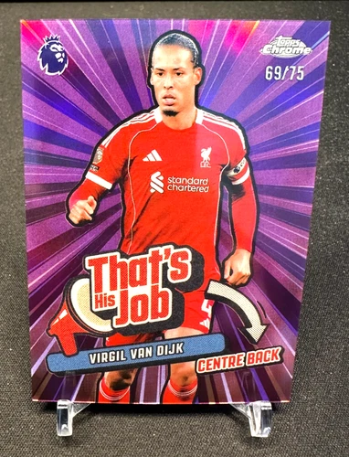 Virgil Van Dijk 2026 Topps Chrome /75