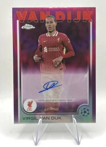 Virgil van Dijk 2024 Topps Chrome /75