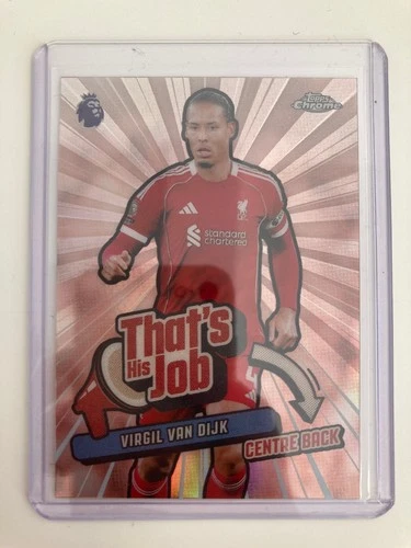 Virgil van Dijk 2025 Topps Chrome