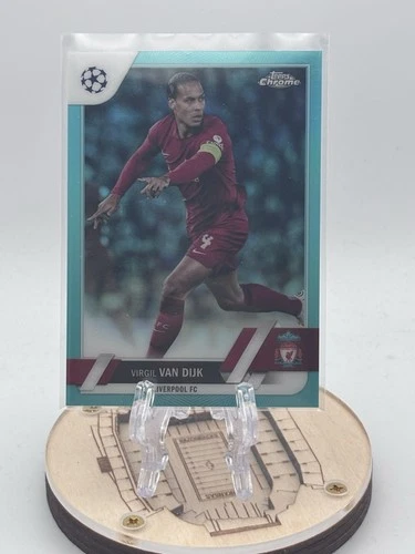 Virgil van Dijk 2023 Topps Chrome Aqua Refractor /199