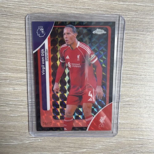 Virgil van Dijk 2026 Topps Chrome Black Geometric /10