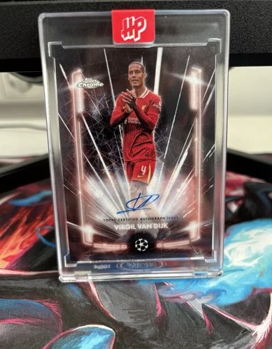 Virgil van Dijk 2024 Topps Chrome Black Laser