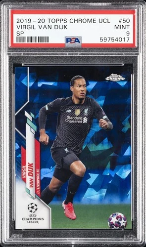 Virgil van Dijk 2019 Topps Chrome Champions League Sapphire Edition
