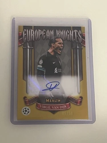 Virgil van Dijk 2024 Topps Chrome Gold /50