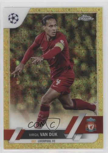 Virgil van Dijk 2022 Topps Chrome Gold Refractor /50