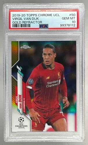 Virgil van Dijk 2019 Topps Chrome Gold Refractor /50