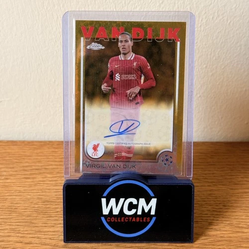Virgil van Dijk 2024 Topps Chrome Gold Refractor /50