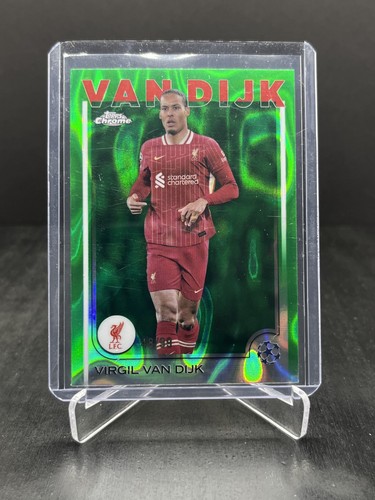 Virgil van Dijk 2024 Topps Chrome Green Lava /99
