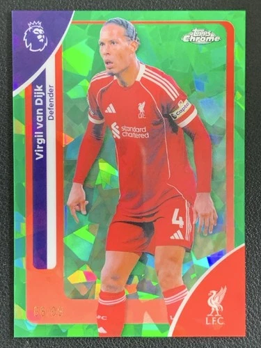 Virgil van Dijk 2026 Topps Chrome Green Sapphire /99