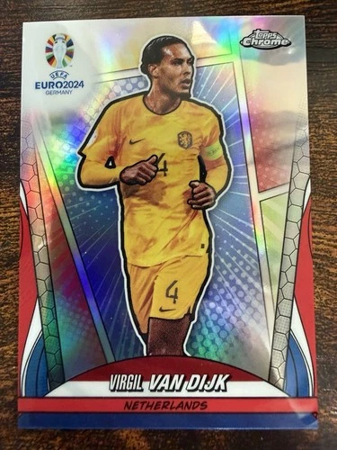 Virgil van Dijk 2024 Topps Chrome Hero Variation
