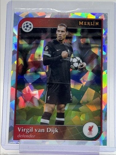 Virgil van Dijk 2024 Topps Chrome Merlin Atomic Refractor