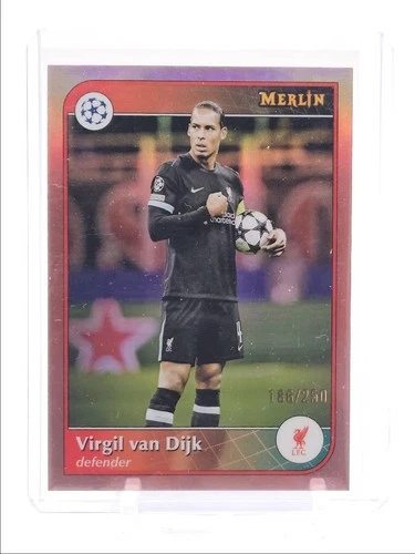 Virgil van Dijk 2024 Topps Chrome Merlin Rose Gold /250