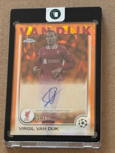 Virgil van Dijk 2024 Topps Chrome Orange /25