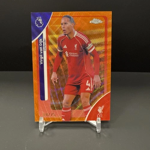 Virgil van Dijk 2026 Topps Chrome Orange /25