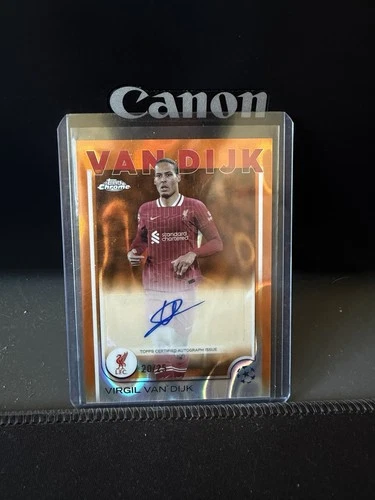 Virgil van Dijk 2024 Topps Chrome Orange /25