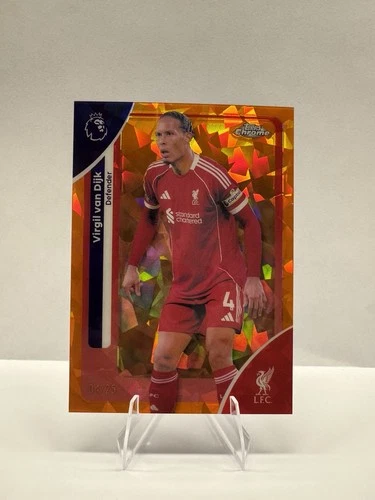 Virgil van Dijk 2026 Topps Chrome Orange /25