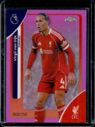 Virgil van Dijk 2026 Topps Chrome Pink Refractor /250