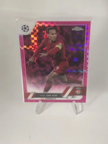 Virgil van Dijk 2022 Topps Chrome Pink Refractor /250