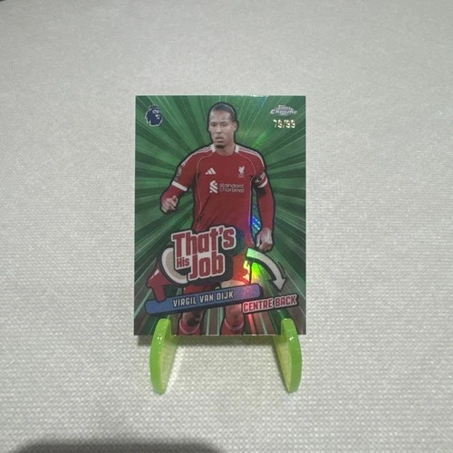 Virgil van Dijk 2025 Topps Chrome Premier League /99