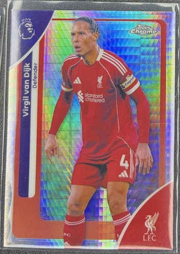 Virgil van Dijk 2025 Topps Chrome Prism Refractor