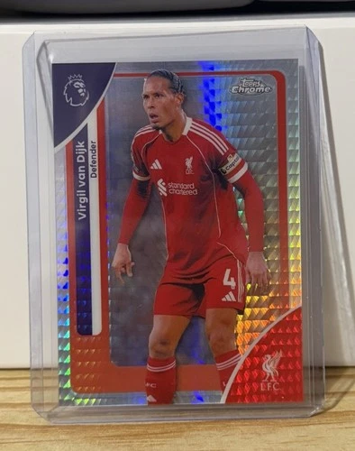 Virgil van Dijk 2025 Topps Chrome Prism Refractor