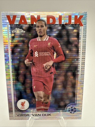 Virgil van Dijk 2024 Topps Chrome Pulsar Refractor