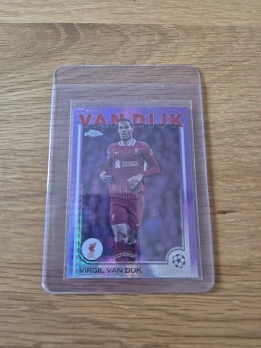Virgil van Dijk 2024 Topps Chrome Purple /299