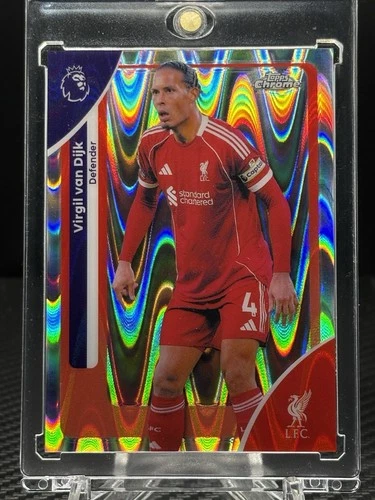 Virgil van Dijk 2026 Topps Chrome RayWave #116