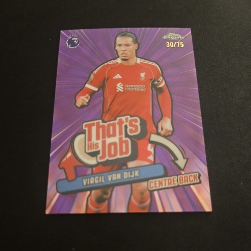 Virgil van Dijk 2026 Topps Chrome Refractor /75