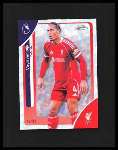 Virgil van Dijk 2026 Topps Chrome Retrofractor /92