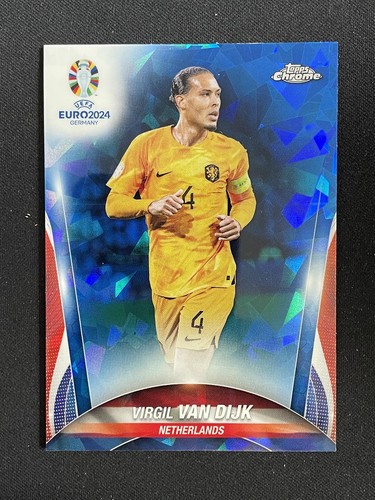 Virgil van Dijk 2024 Topps Chrome Sapphire