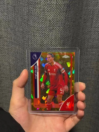 Virgil van Dijk 2026 Topps Chrome Sapphire /50