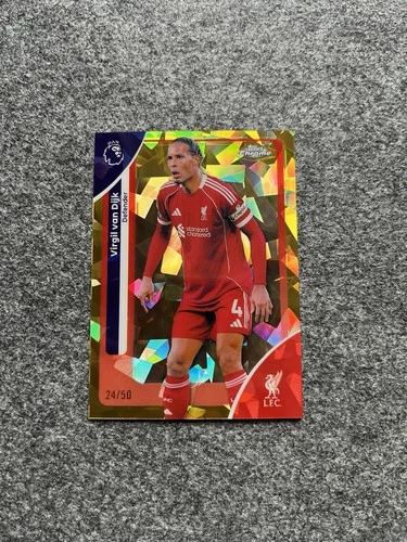 Virgil van Dijk 2025 Topps Chrome Sapphire /50