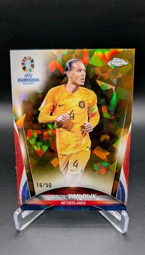 Virgil van Dijk 2024 Topps Chrome Sapphire Gold /50