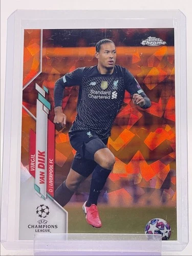 Virgil van Dijk 2019 Topps Chrome Sapphire Orange /50