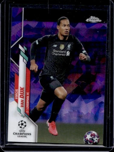 Virgil van Dijk 2019 Topps Chrome Sapphire Purple /25