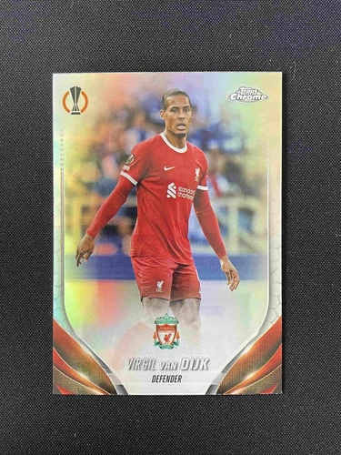 Virgil van Dijk 2024 Topps Chrome Silver Refractor