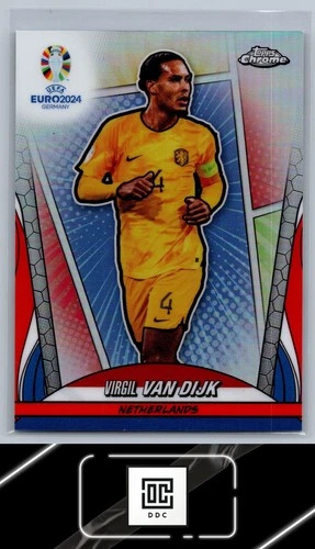 Virgil van Dijk 2024 Topps Chrome UEFA EURO