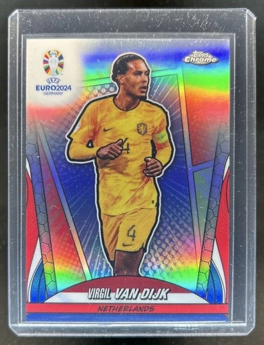 Virgil van Dijk 2023 Topps Chrome UEFA Euro