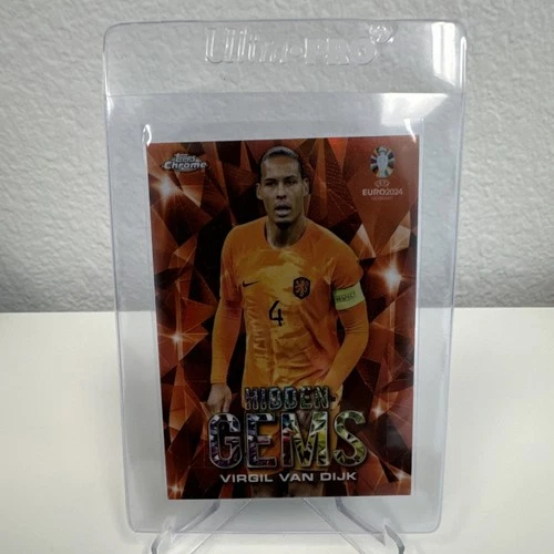 Virgil van Dijk 2024 Topps Chrome UEFA Euro