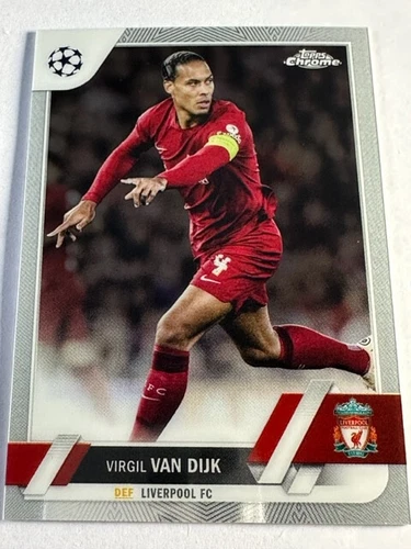 Virgil van Dijk 2022 Topps Chrome UEFA UCL