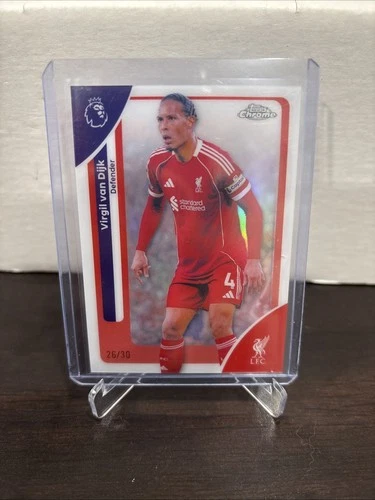 Virgil van Dijk 2026 Topps Chrome White Refractor /30