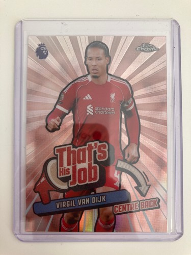 Virgil van Dijk 2025 Topps Cromo